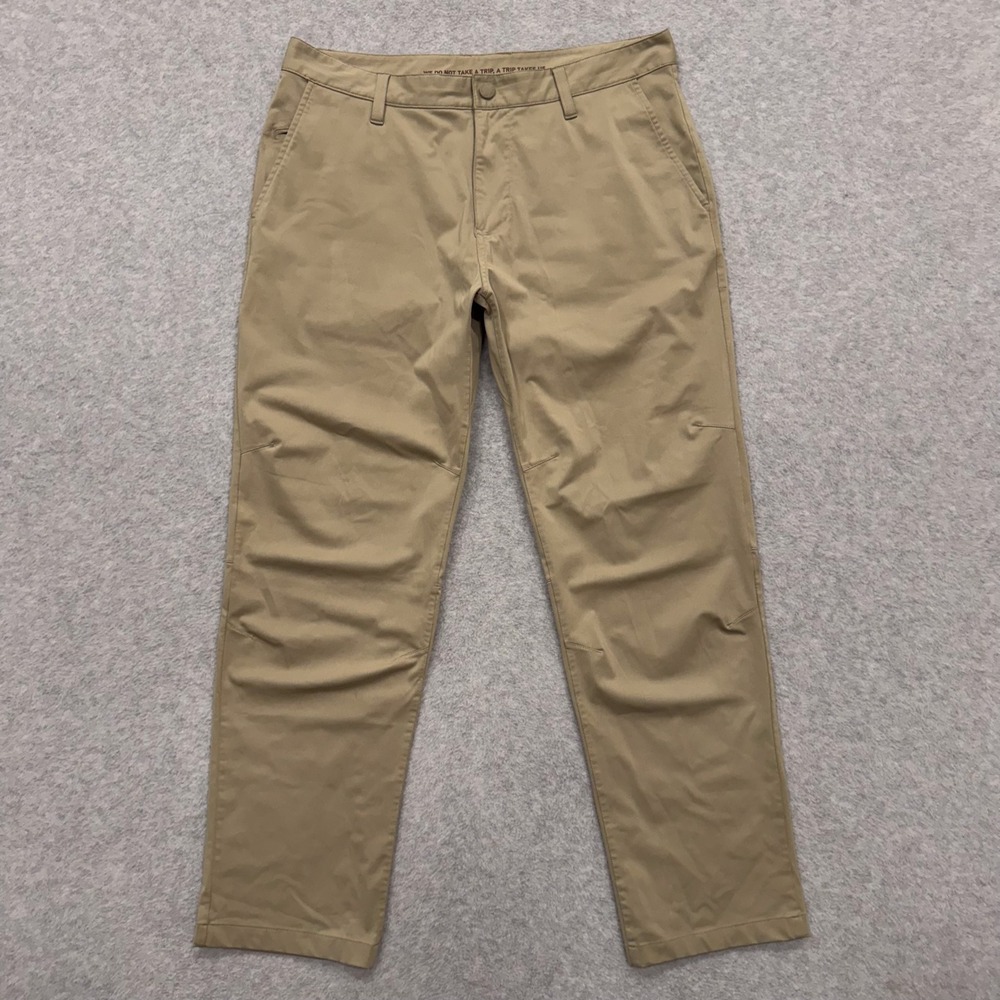 RHONE Pants Mens 33x28 Teak Brown‎ Commuter Performance Chino